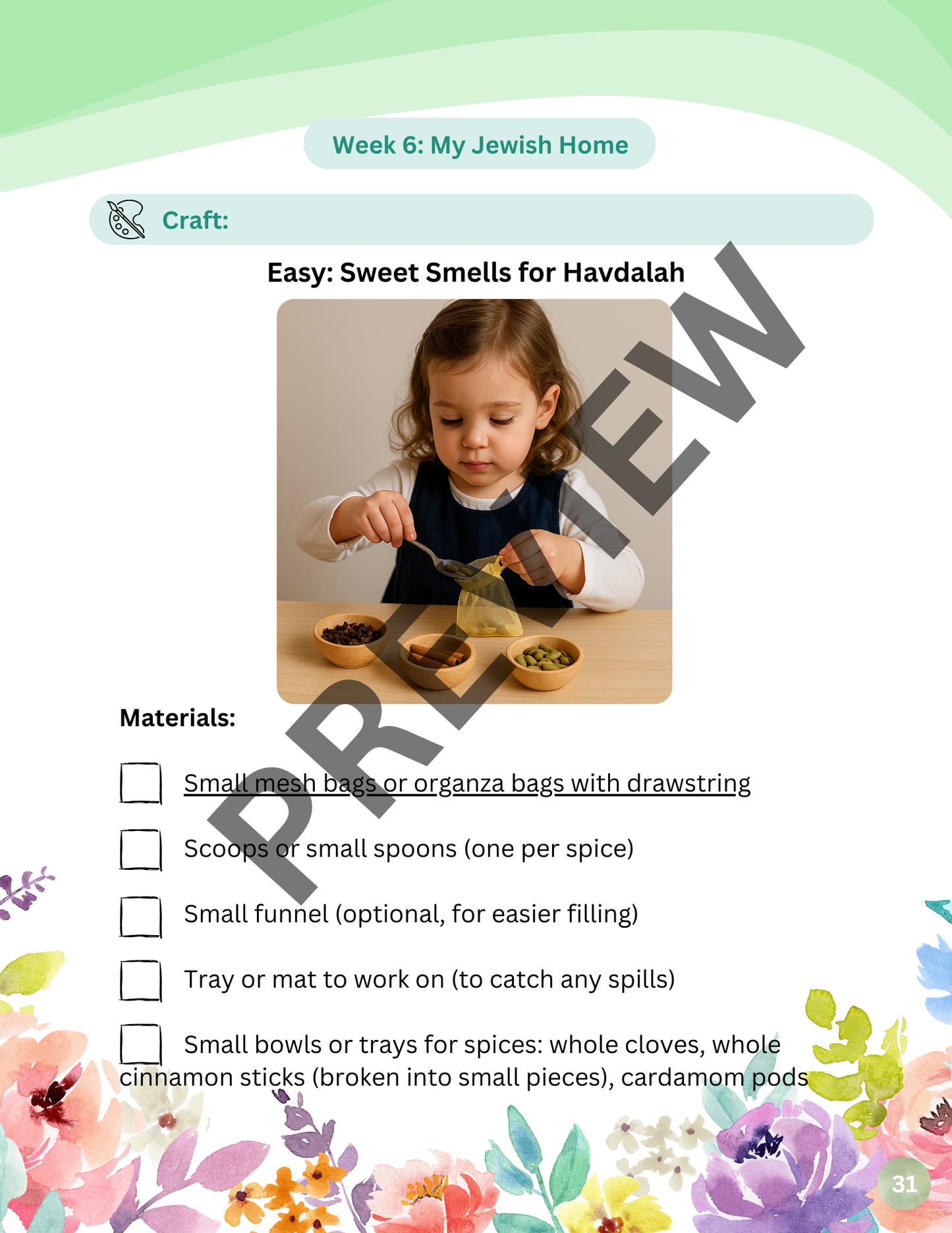 Mitzvos Garden Week 6: My Jewish Home