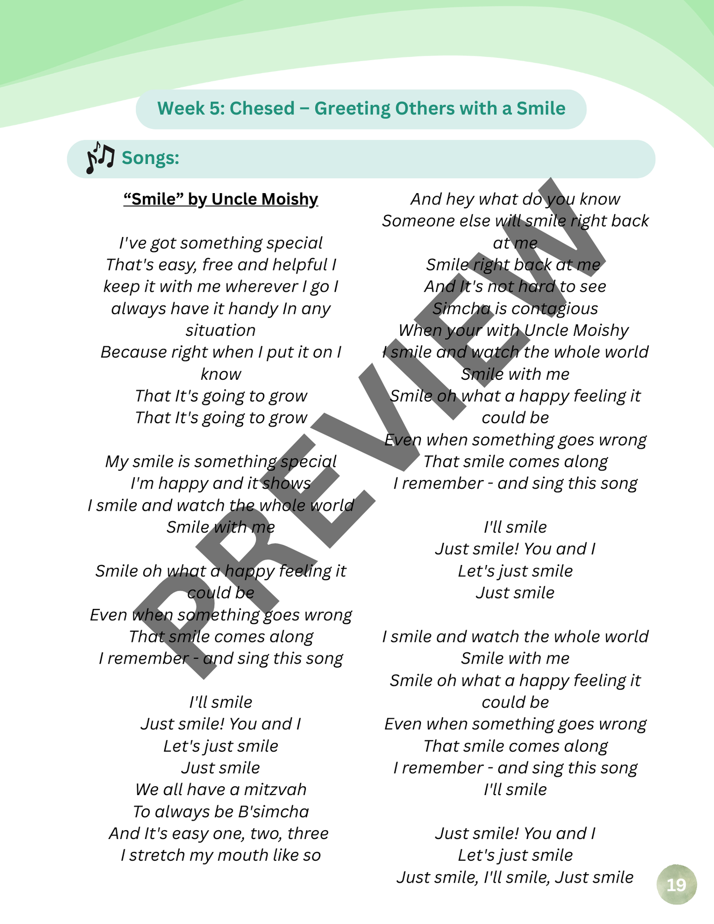 Mitzvos Garden Week 5: Chesed – Greeting Others with a Smile